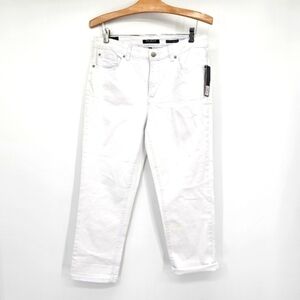 Jones New York White lexington cuff capri jean Style Jmcjb8008m Womens 10